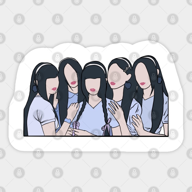 KPOP FAN ART FLAT DESIGN V3 Sticker by artbynadia___